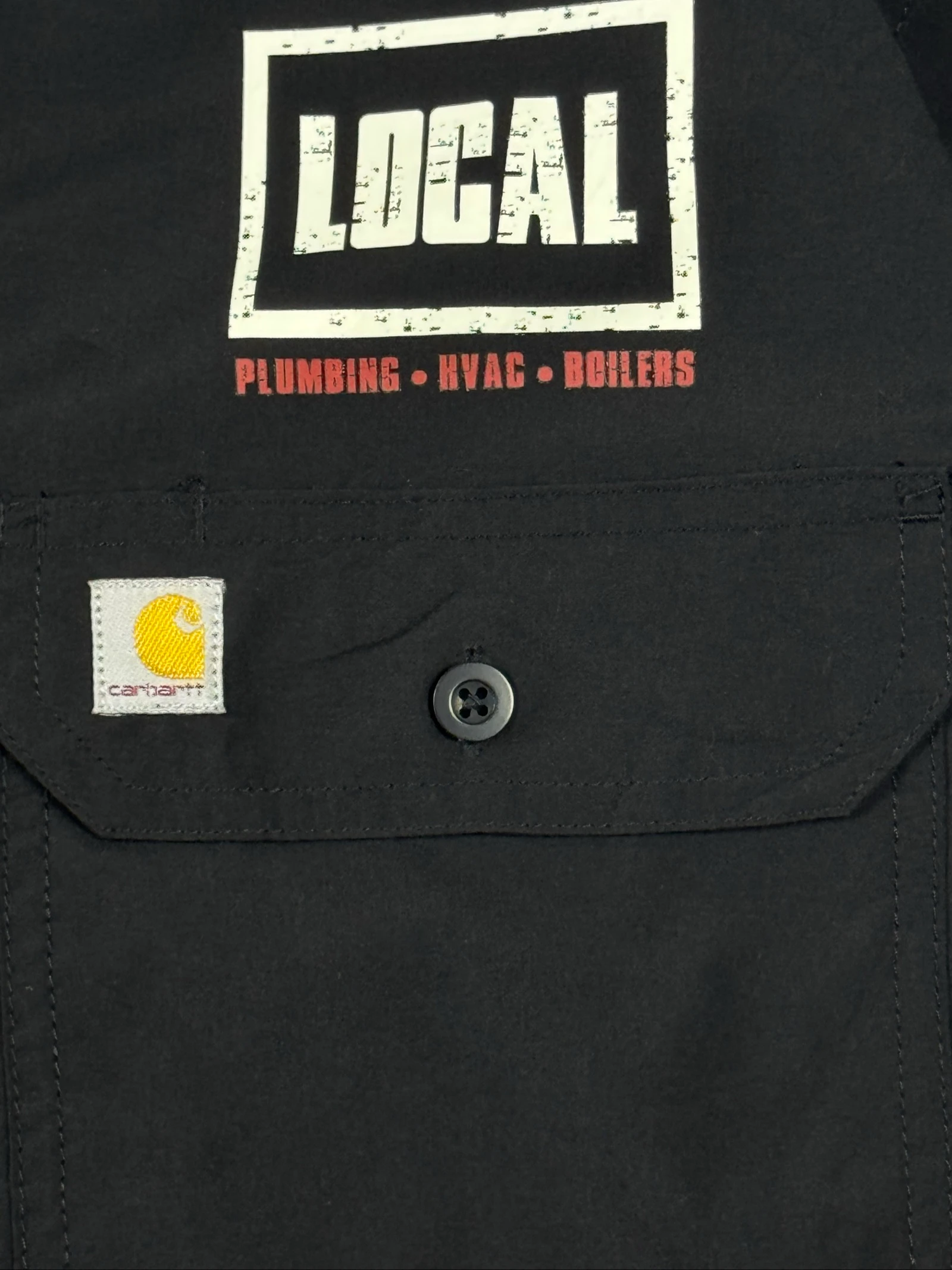 Carhartt Force Work Shirt XL Black Relaxed Fit Lightweight Utility Workwear – photo 4